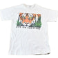 Vintage 1990s Eyes on Survival Realistic Tiger Theme Single Stitch Graphic T-Shirt Men's XS from propervintagecanada