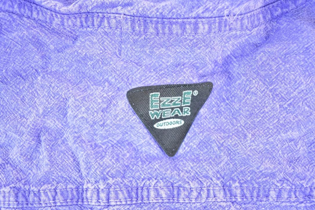 Vintage 1990s Ezze Wear Button Up Dragonfly Shirt Mens L from propervintagecanada