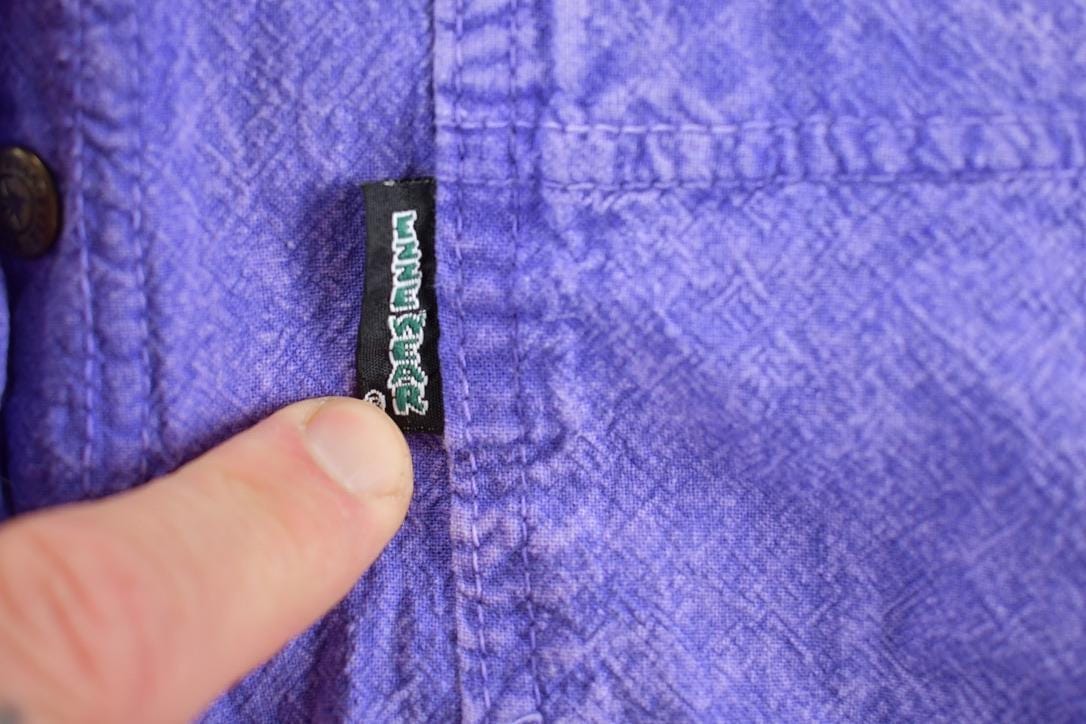 Vintage 1990s Ezze Wear Button Up Dragonfly Shirt Mens L from propervintagecanada