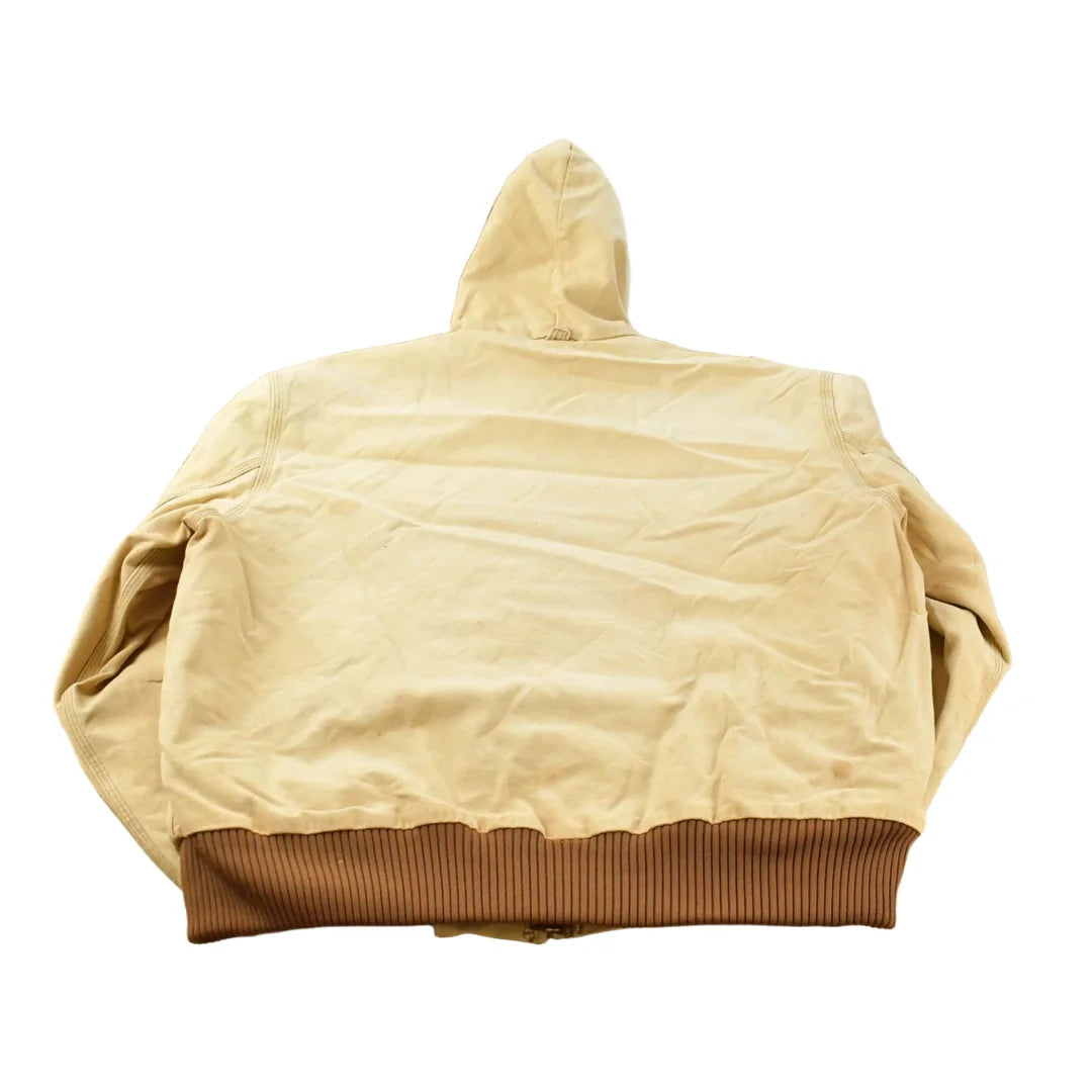 Vintage 1990s Faded Carhartt Hooded Active Work Jacket Men's XL / Workwear / 90s Streetwear / Distressed Carhartt Jacket from propervintagecanada