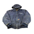 Vintage 1990s Faded Distressed Carhartt Promotional Embroidered Hooded Active Work Jacket Men&