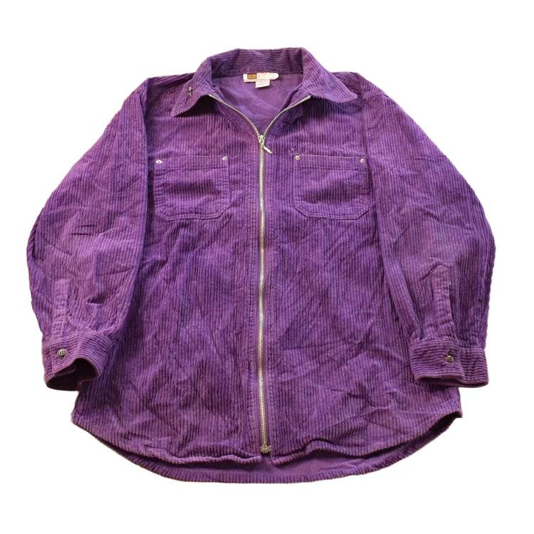 Vintage 1990s Faded Glory Corduroy Full Zip Shirt Jacket Men's Medium from propervintagecanada