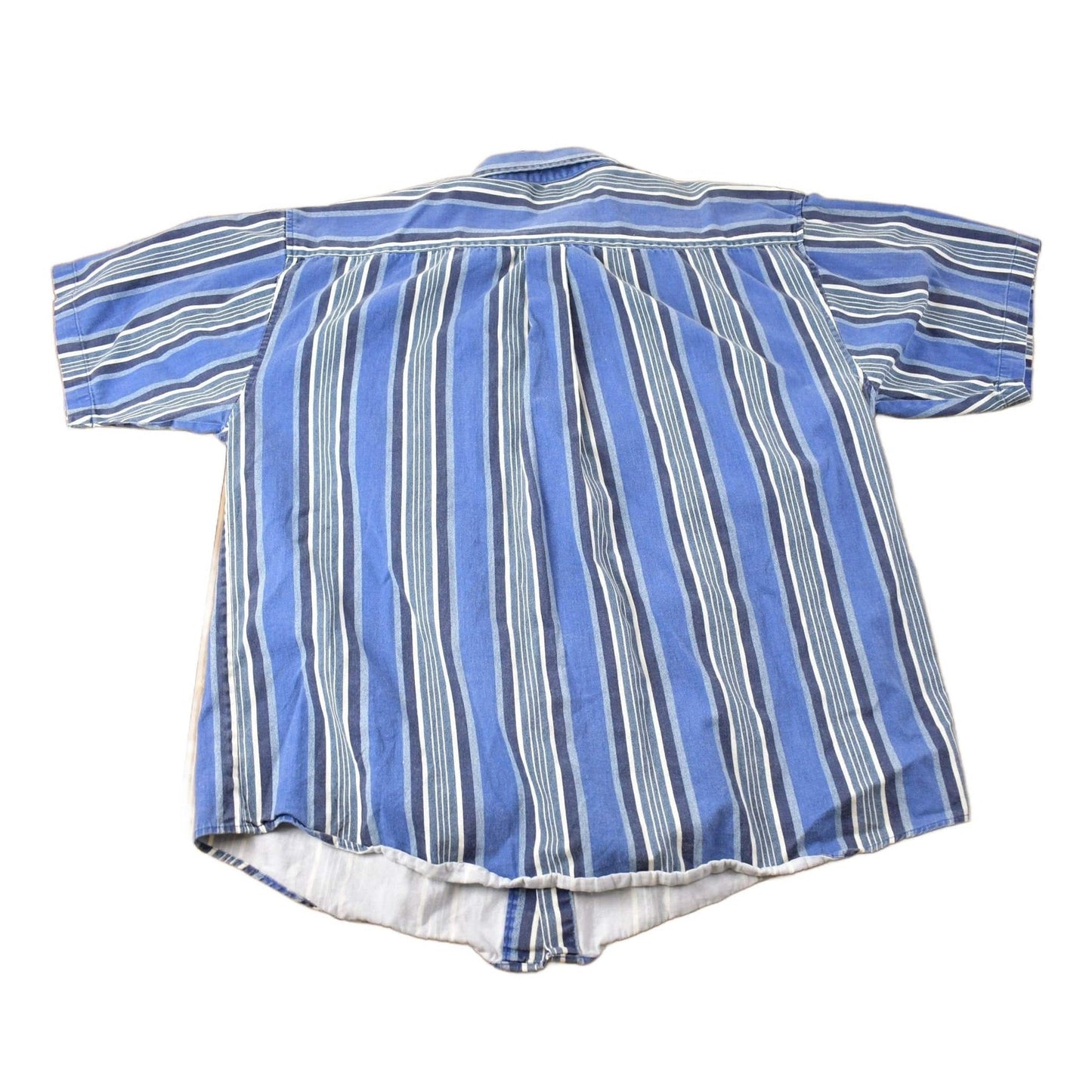 Vintage 1990s Faded Glory Striped Button Up Shirt Men's XL from propervintagecanada