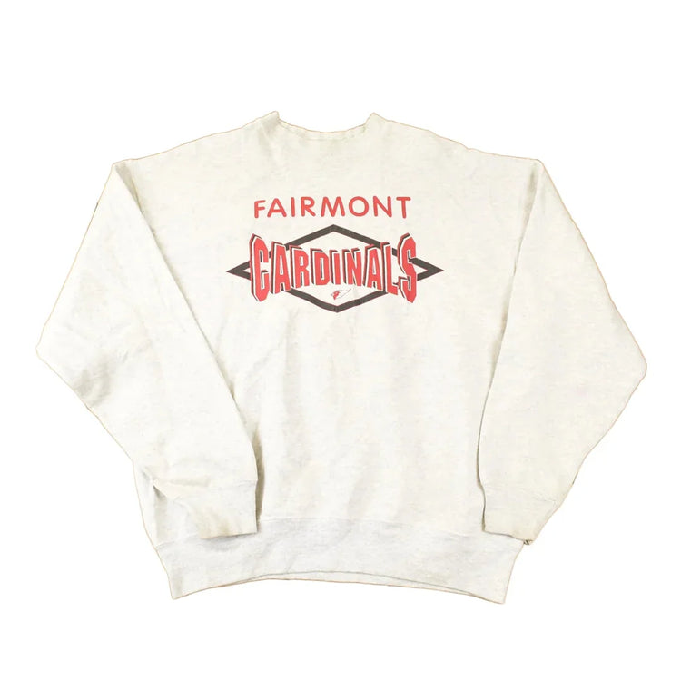 Vintage 1990s Fairmont Cardinals Graphic Print Crewneck Sweatshirt Mens XL from propervintagecanada