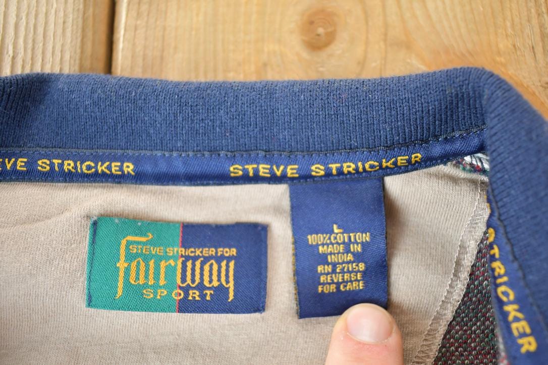 Vintage 1990s Fairway Sport Souvenir Quarter Button Sweatshirt Made In USA Men's XL from propervintagecanada