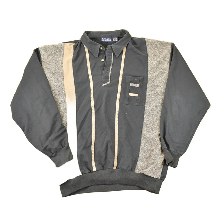 Vintage 1990s Falcon Bay Quarter Button Shirt Men's XLT from propervintagecanada