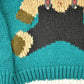 Vintage 1990s Far And Near Cute Teddy Bear Chunky Knit Crewneck Sweater Women's S from propervintagecanada