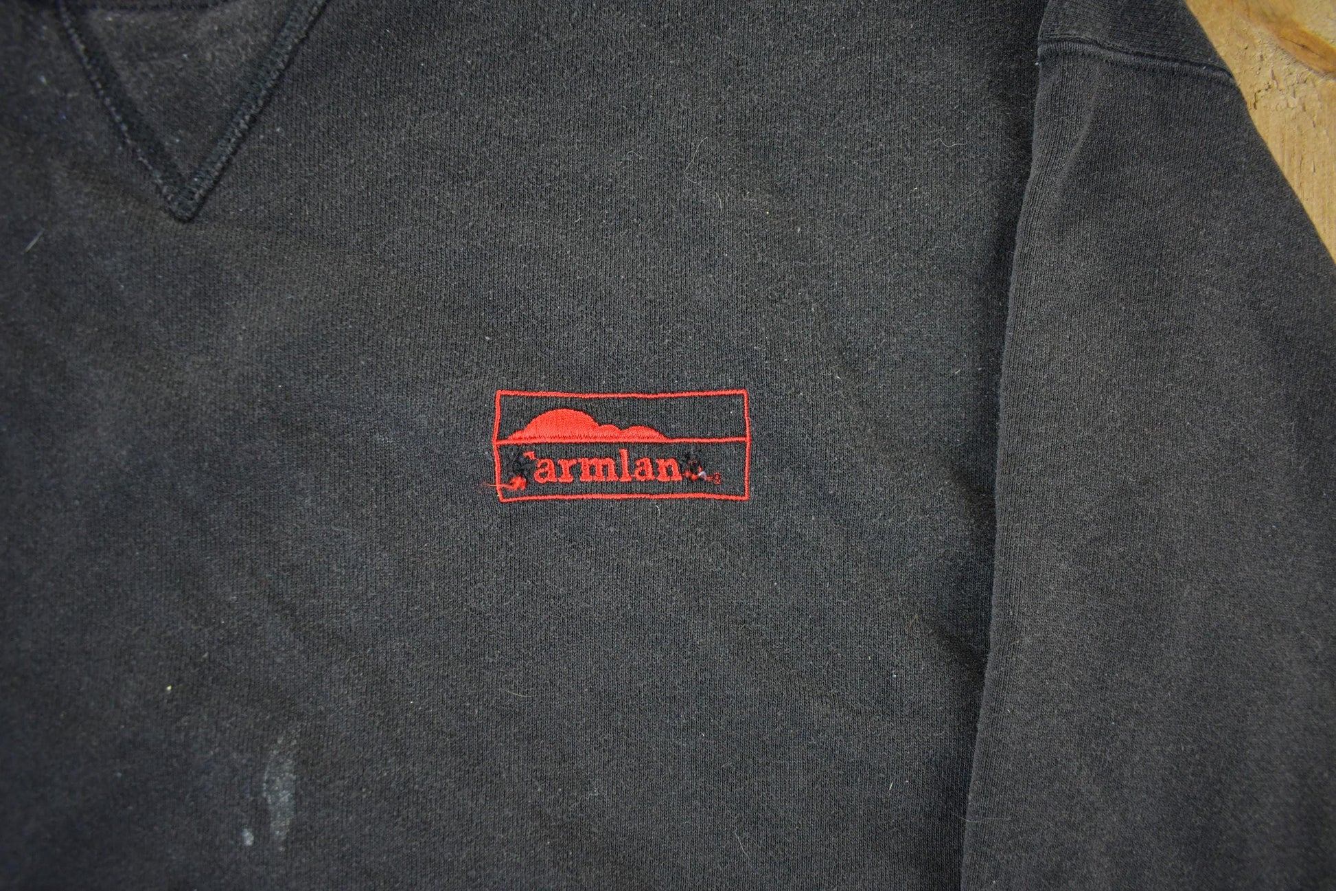 Vintage 1990s Farmland Crewneck Sweatshirt Men's XL from propervintagecanada