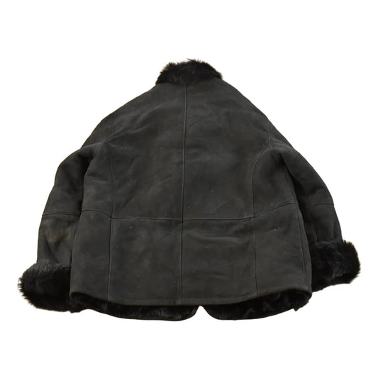 Vintage 1990s Faux Fur Shearling Coat Women's L from propervintagecanada