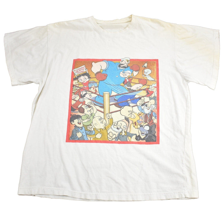 Vintage 1990s Favourite Cartoon Characters Graphic T Shirt Men's Large from propervintagecanada