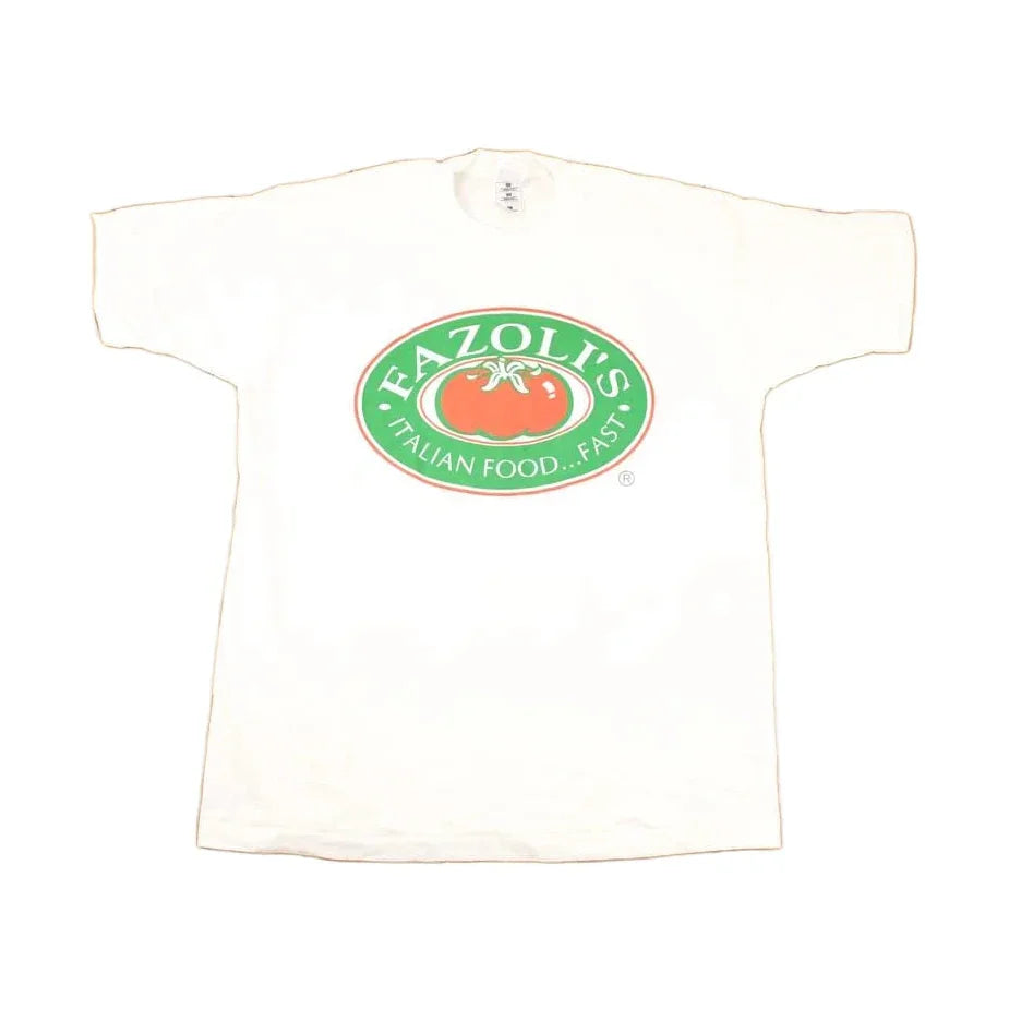 Vintage 1990s Fazoli's Italian Food Souvenir Big Tomato T-Shirt Men's XL from propervintagecanada