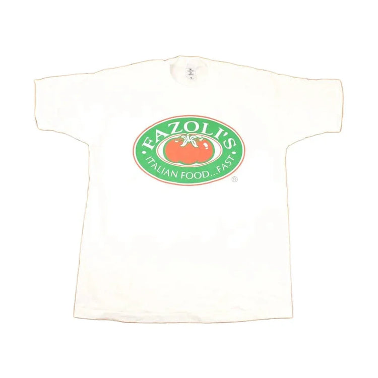Vintage 1990s Fazoli's Italian Food Souvenir Big Tomato T-Shirt Men's XL from propervintagecanada