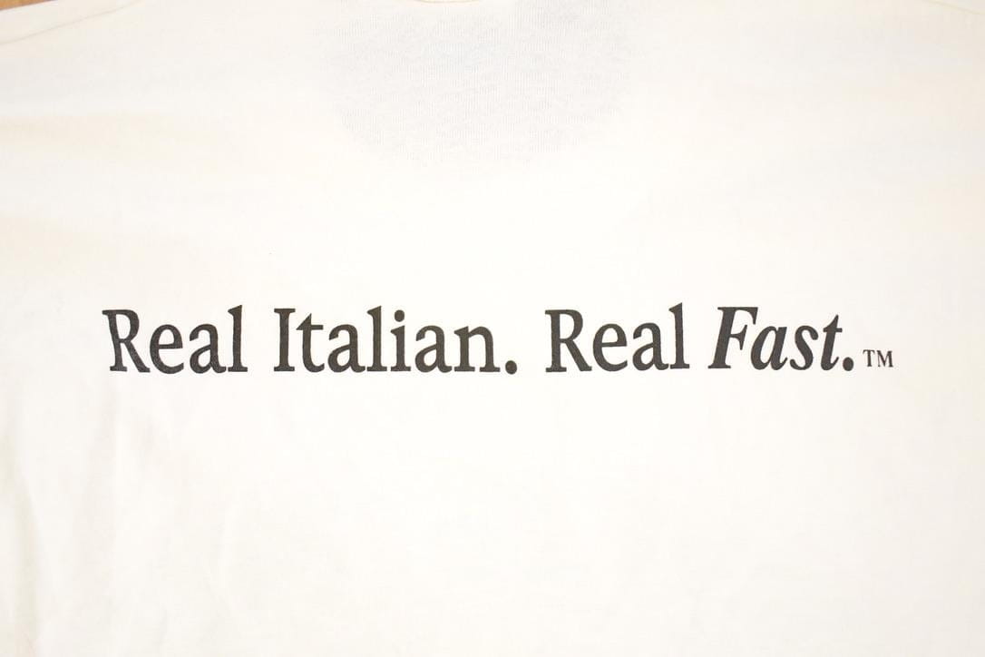 Vintage 1990s Fazoli's Italian Food Souvenir Big Tomato T-Shirt Men's XL from propervintagecanada