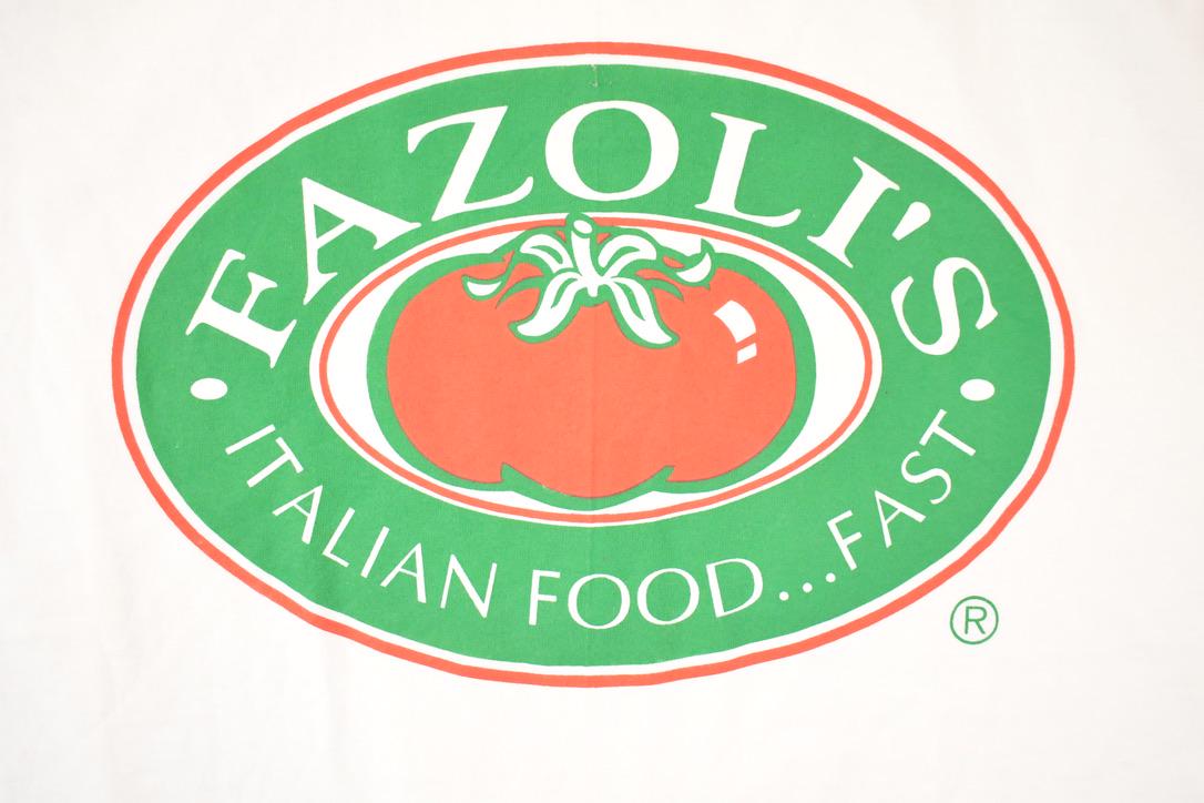 Vintage 1990s Fazoli's Italian Food Souvenir Big Tomato T-Shirt Men's XL from propervintagecanada