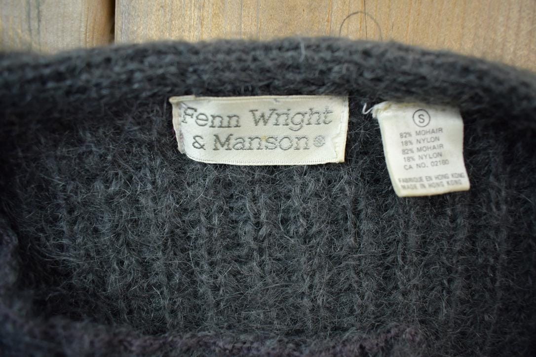 Vintage 1990s Fenn Wright And Manson Mohair Wool Knit Cardigan Sweater Women's S from propervintagecanada