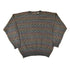 Vintage 1990s Fenzia Abstract Knit Crewneck Sweater Mens L from propervintagecanada