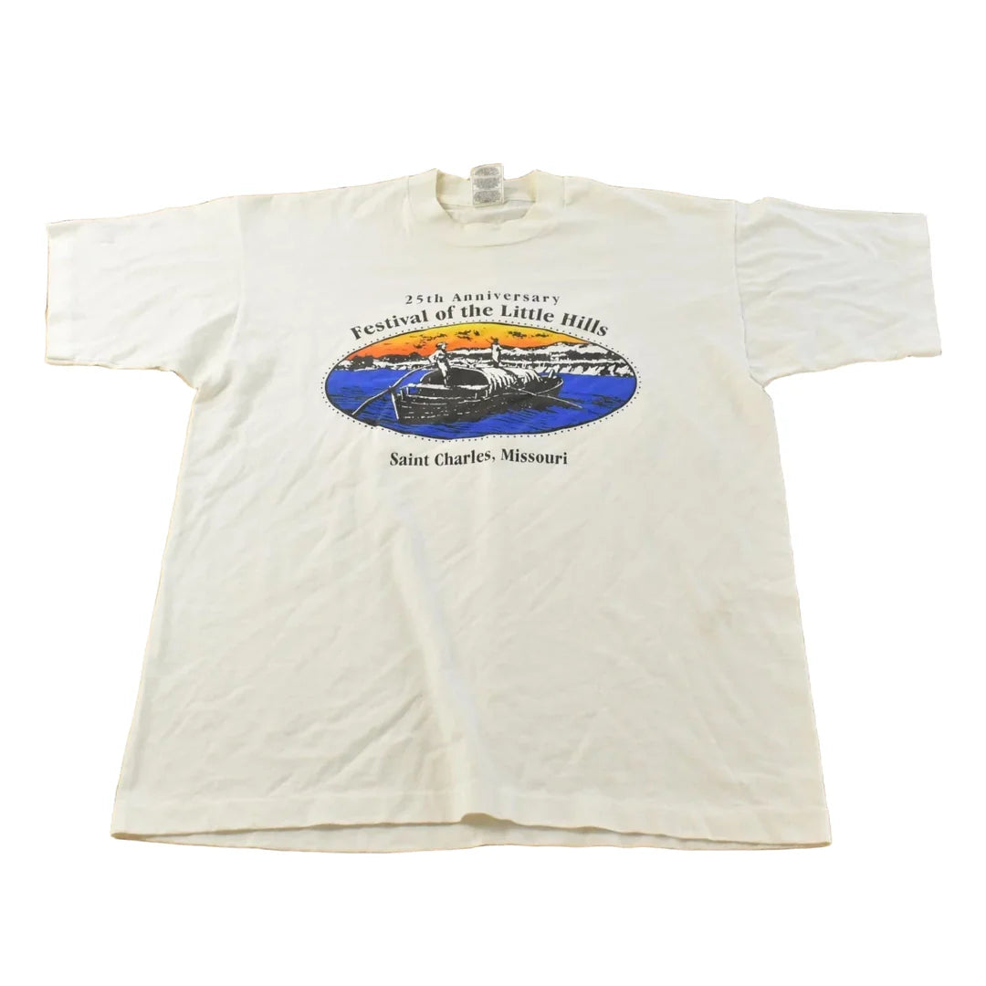 Vintage 1990s Festival of the Little Hills Missouri Graphic T-Shirt Men's L from propervintagecanada