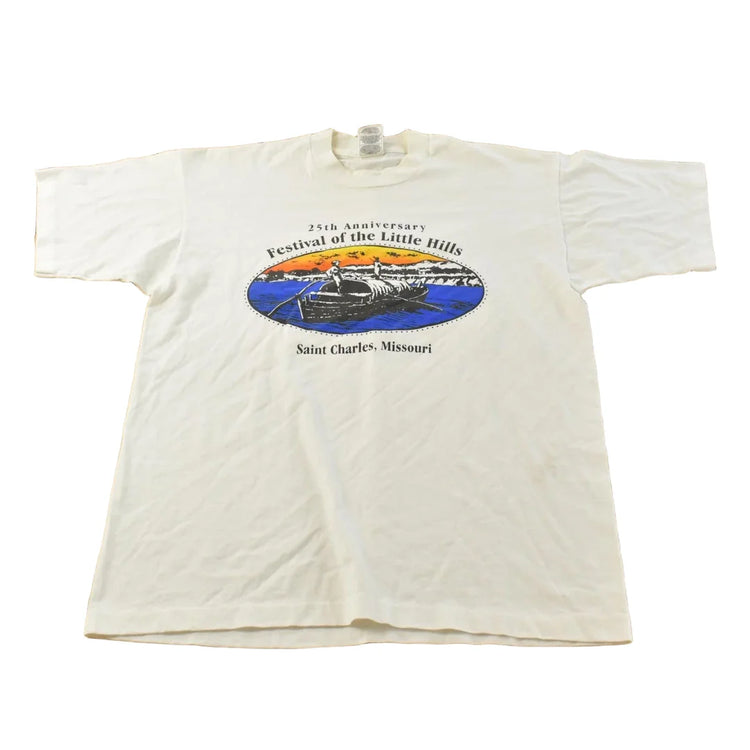 Vintage 1990s Festival of the Little Hills Missouri Graphic T-Shirt Men's L from propervintagecanada