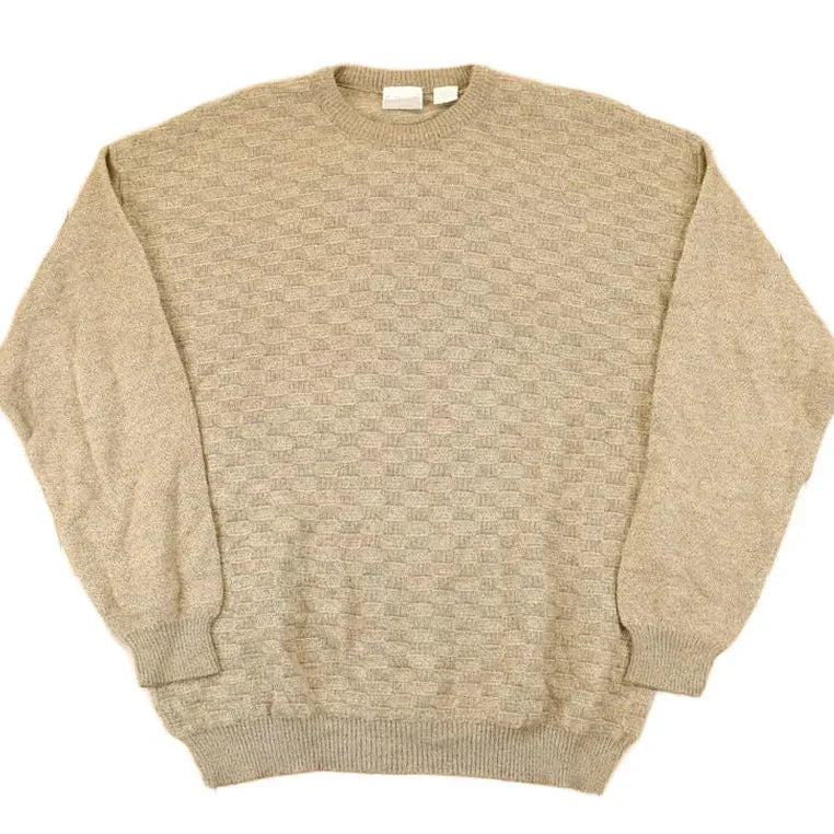 Vintage 1990s Fieldmaster Abstract Knit Sweater Men's L from propervintagecanada