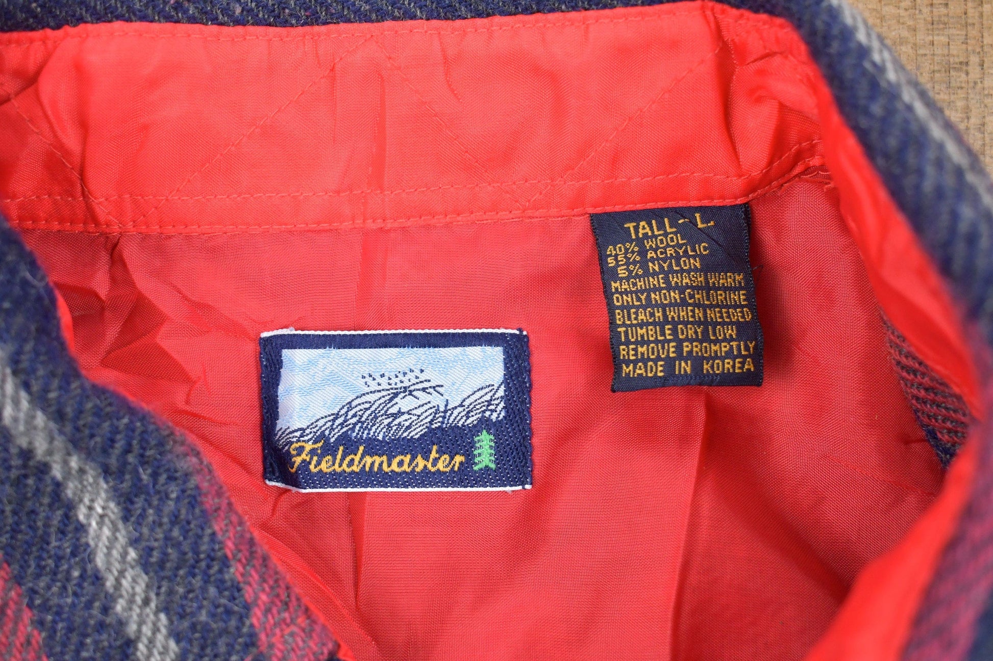 Vintage 1990s Fieldmaster Lined Button Up Shirt Men's Large from propervintagecanada