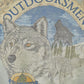 Vintage 1990s Fieldmaster Outdoorsman Big Wolf Graphic Print Crewneck Sweatshirt Men's XL from propervintagecanada