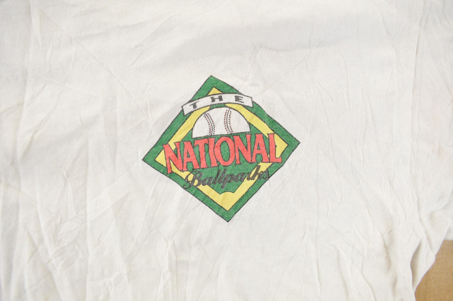 Vintage 1990s Fields Of Dreams American Baseball Ball Parks Graphic T Shirt Men's Large from propervintagecanada