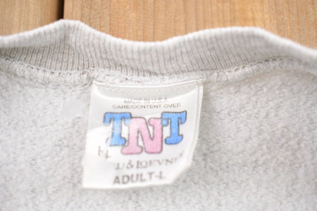 Vintage 1990s Fighting Irish University Of Notre Dame Collegiate Crewneck / Embroidered / NCAA Sweatshirt / Sportswear / Americana from propervintagecanada