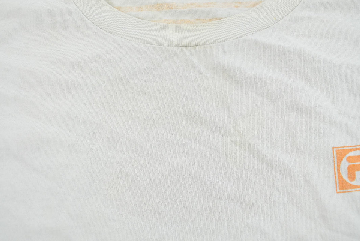 Vintage 1990s Fila Logo Graphic T-Shirt Men's 2XL from propervintagecanada