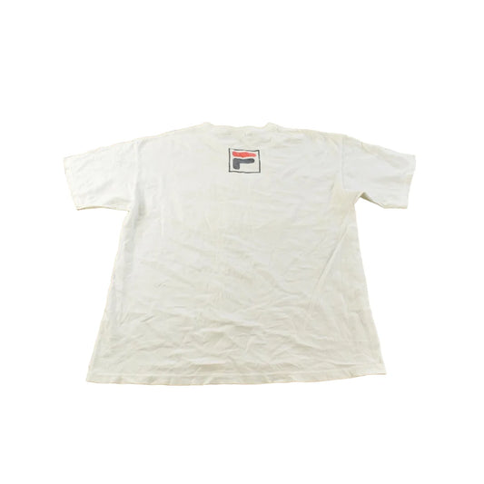 Vintage 1990s Fila Logo Graphic T-Shirt Men's L from propervintagecanada