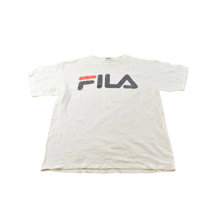 Vintage 1990s Fila Logo Graphic T-Shirt Men's L from propervintagecanada