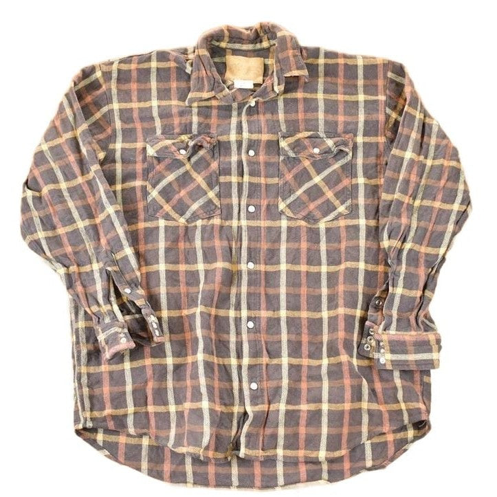 Vintage 1990s Fillon Forrest Western Style Plaid Button Up Shirt Men's XL from propervintagecanada