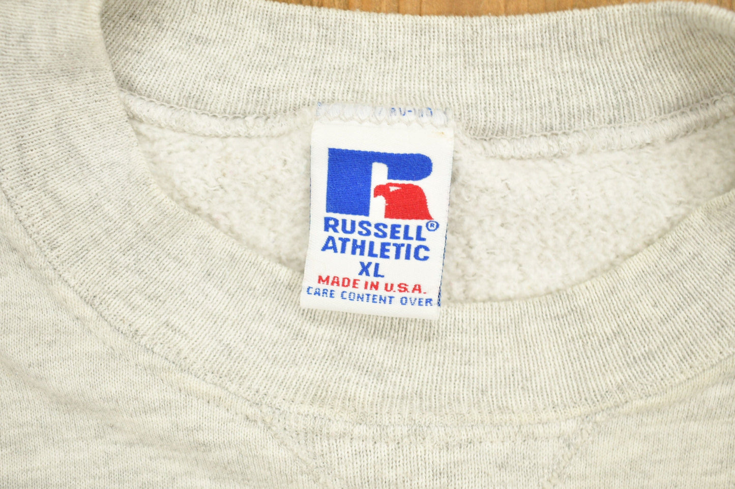 Vintage 1990s First Class Grandfather Collegiate Crewneck / 90s / Sportswear / Americana / Collegiate / University / Russell / Made In USA from propervintagecanada