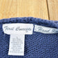 Vintage 1990s First Concepts Hand Knit Floral Pattern Cardigan Womens L from propervintagecanada