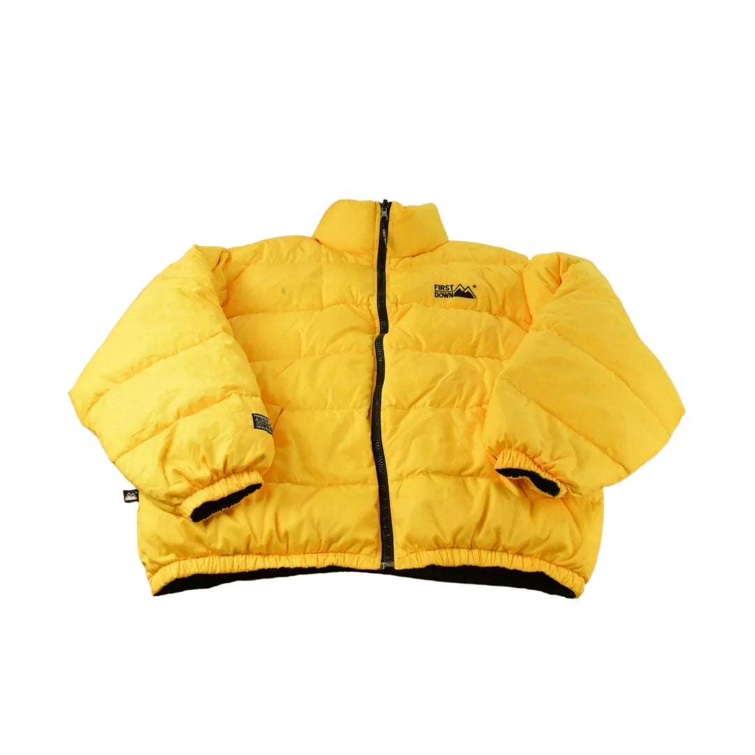Vintage 1990s First Down Puffer Jacket Men's XL from propervintagecanada