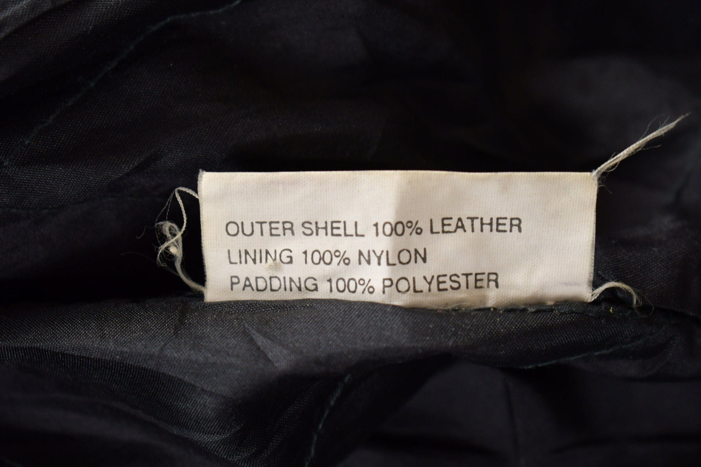 Vintage 1990s First Genuine Leather Biker Jacket Men's Large from propervintagecanada