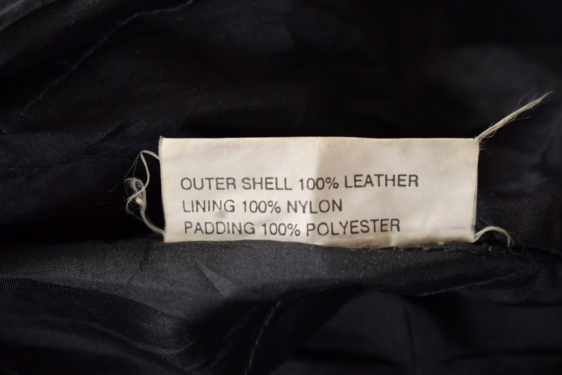 Vintage 1990s First Genuine Leather Biker Jacket Men's Large from propervintagecanada
