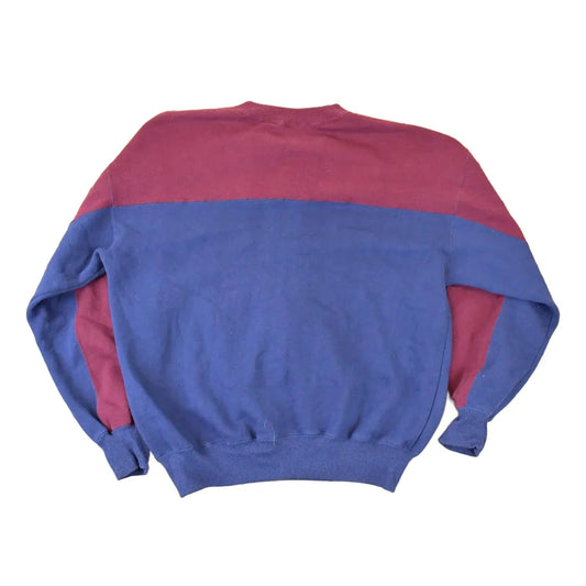 Vintage 1990s First Run Color Block Crewneck Sweatshirt Men's L from propervintagecanada