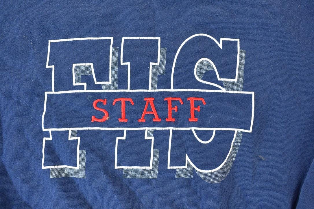 Vintage 1990s FIS Staff Crewneck Sweatshirt Made In USA Men's Large from propervintagecanada