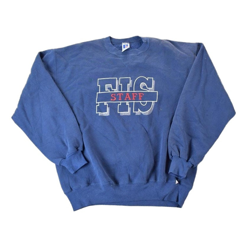 Vintage 1990s FIS Staff Crewneck Sweatshirt Made In USA Men's Large from propervintagecanada