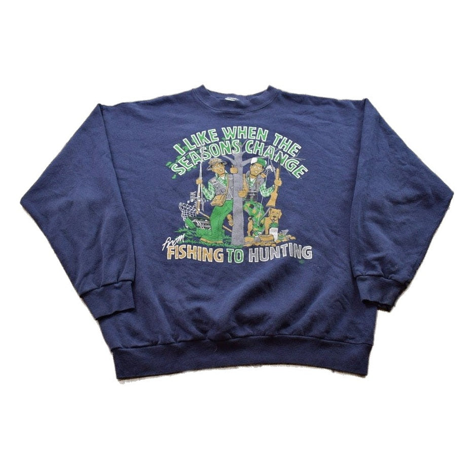Vintage 1990s Fishing And Hunting Crewneck Men's XL from propervintagecanada