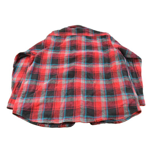 Vintage 1990s Five Brother Plaid Flannel Button Up Shirt Men's 2XL Tall from propervintagecanada