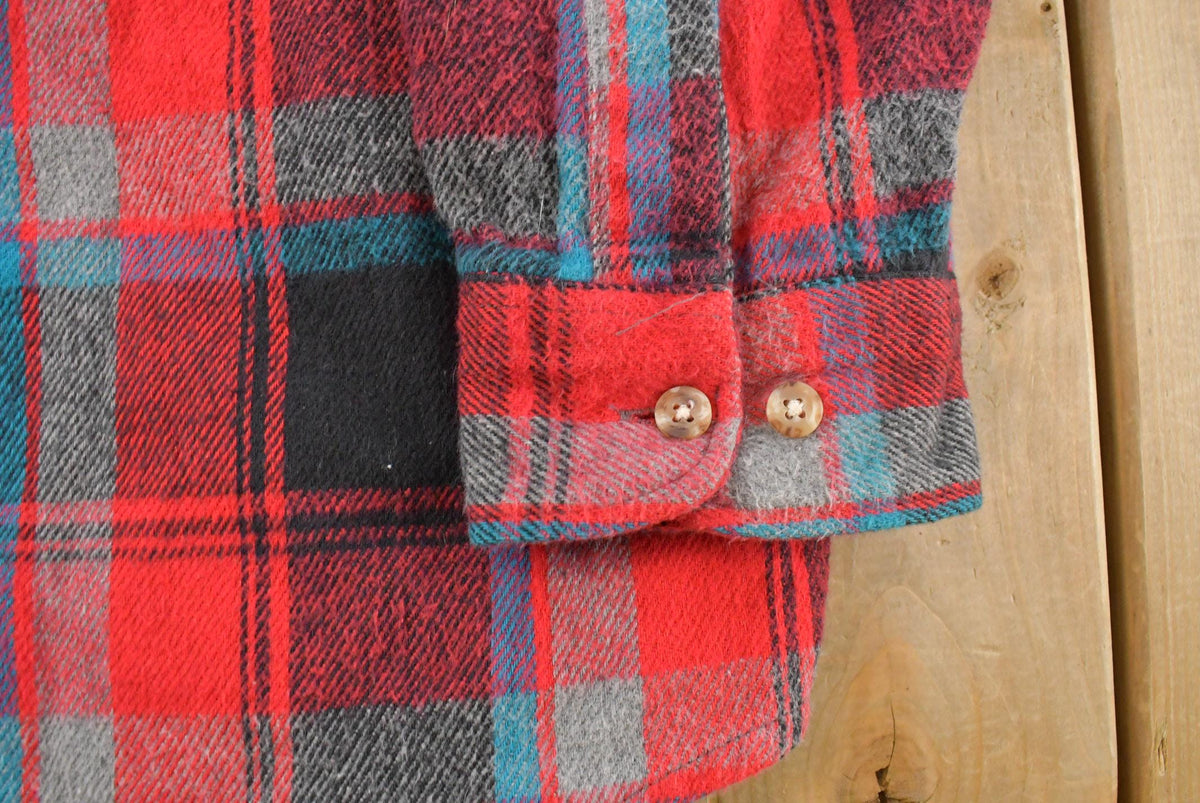 Vintage 1990s Five Brother Plaid Flannel Button Up Shirt Men's 2XL Tall from propervintagecanada