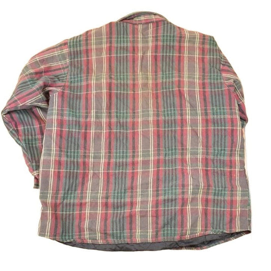 Vintage 1990s Five Brother Plaid Lined Button Up Shirt Men's L from propervintagecanada