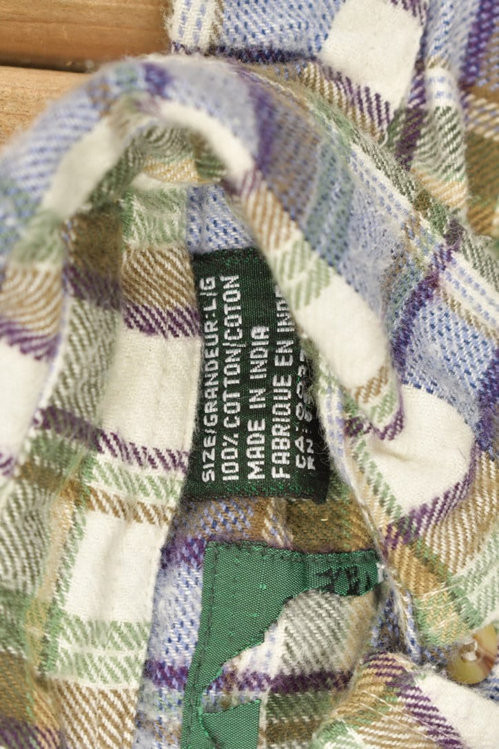 Vintage 1990s Flannel Button Up Shirt Men's Large from propervintagecanada