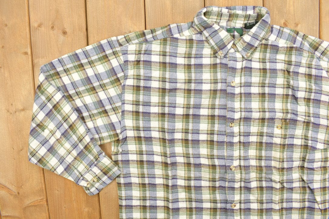 Vintage 1990s Flannel Button Up Shirt Men's Large from propervintagecanada