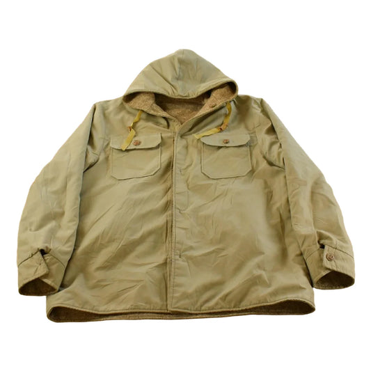 Vintage 1990s Flannel Hooded Reversible Wool Jacket Men's L from propervintagecanada