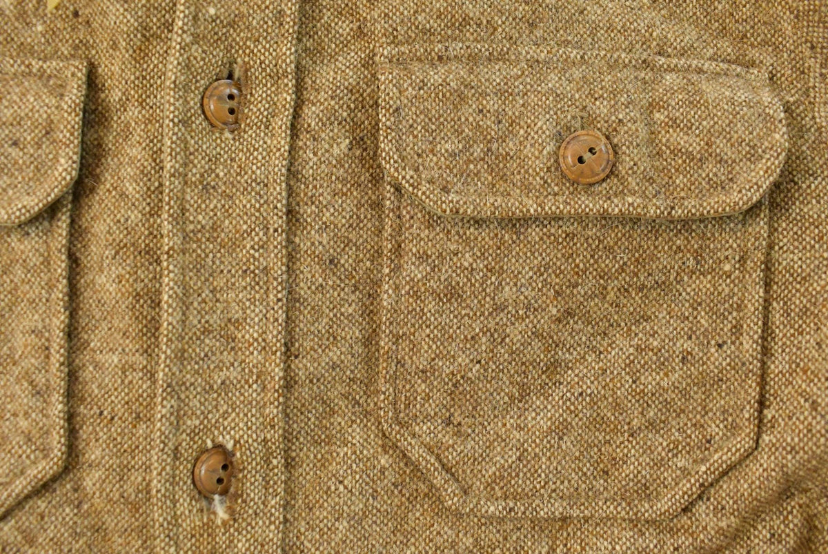 Vintage 1990s Flannel Hooded Reversible Wool Jacket Men's L from propervintagecanada