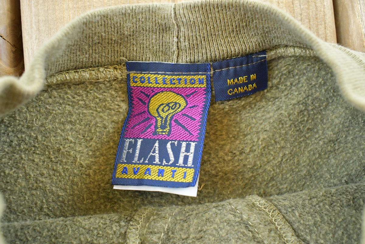 Vintage 1990s Flash Collection Avanti Blank Green Crewneck Sweatshirt Men's M from propervintagecanada