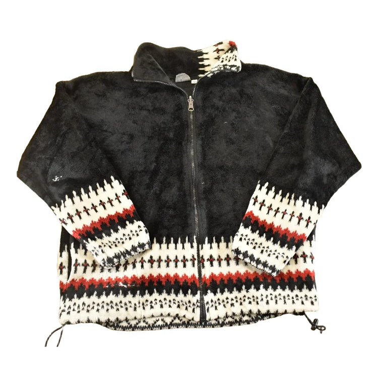 Vintage 1990s Fleece Full Zip Sweater Women's M from propervintagecanada
