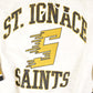 Vintage 1990s Fleece Tech St Ignace Saints University Tie Up Crewneck Sweater Men's XL from propervintagecanada